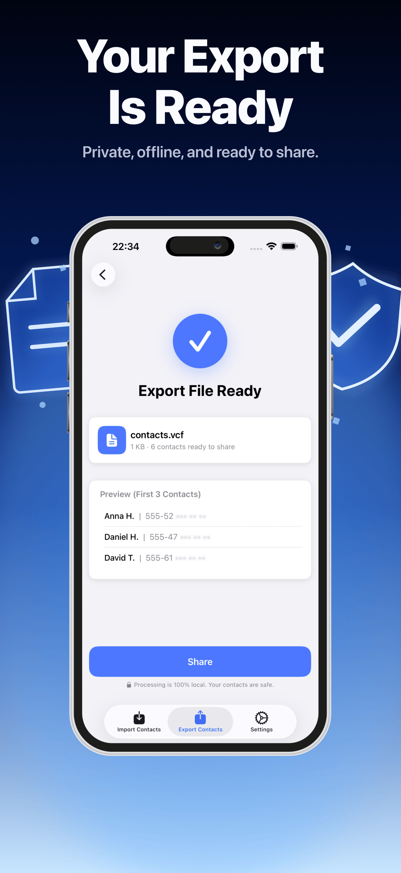 Contact Exporter preview 3